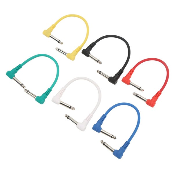 guitar pedal cable pedal cable 6Pcs Guitar Effect Cable Right Angle Universal Carousel 1
