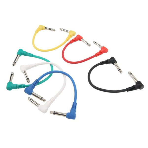 guitar pedal cable pedal cable 6Pcs Guitar Effect Cable Right Angle Universal Carousel 2