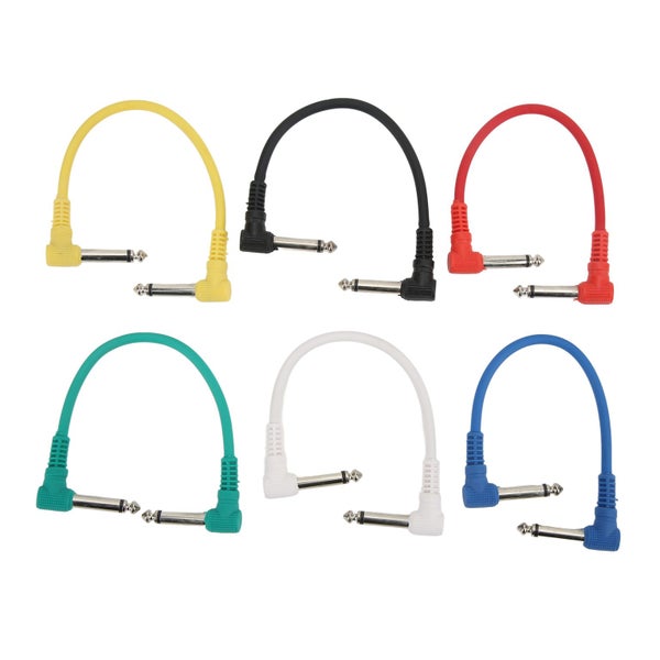 guitar pedal cable pedal cable 6Pcs Guitar Effect Cable Right Angle Universal Carousel 8