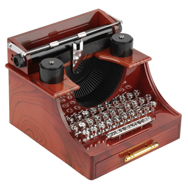 mini music box retro music box typewriter music box clockwork music box vintage Carousel 5