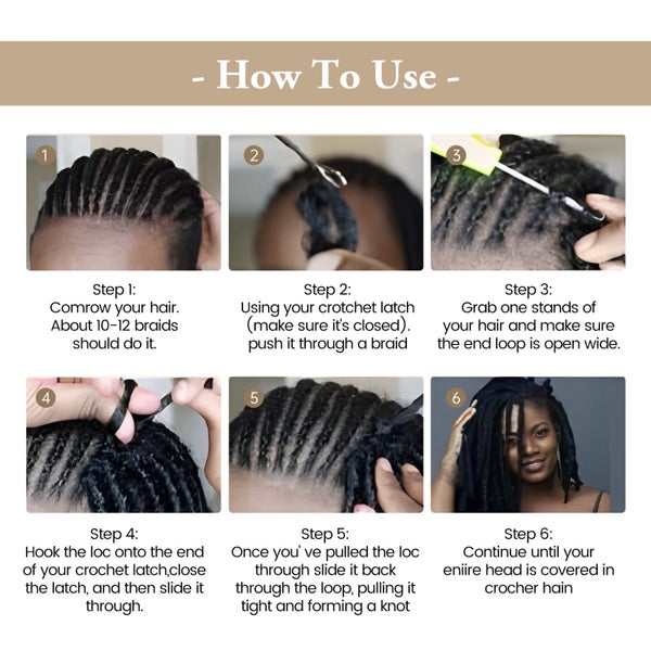 Synthetic Crochet Hair Wigs with Curly Ends Butterfly Locs Crochet Carousel 7