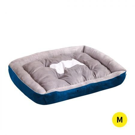 Pet Bed,Dog Beds Bedding Mattress Mat Cushion Soft Pad Pads Mats M Navy Carousel 2
