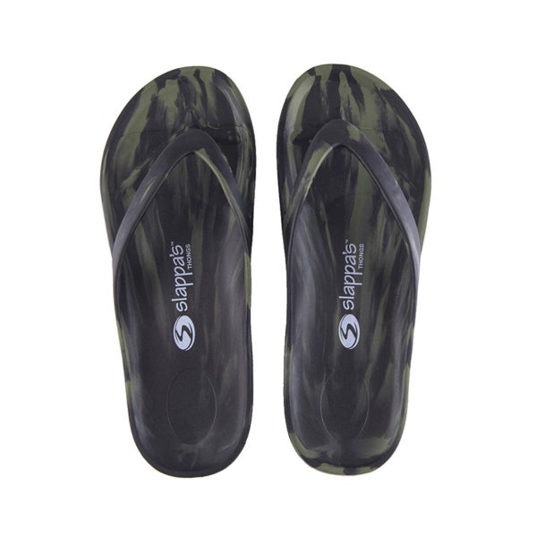Slappa's Arch Support Thongs - Army Carousel 1