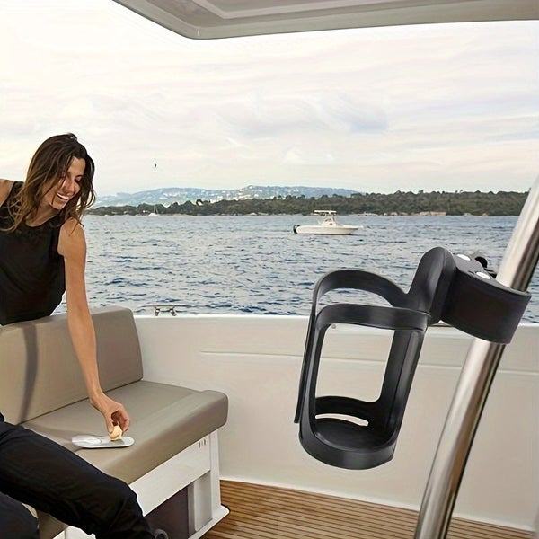 Marine Boat Rail Cup Holder, No Drilling Install Boat Drink Holder, Carousel 2