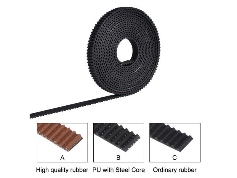 2/5m GT2-6mm Open Timing Belt Width 6mm 10mm GT2 Belt PU With Steel Core Belt Carousel 1