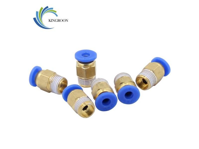 5pcs Pneumatic Connectors PC4-01 PC6-01 For V6 V5 3D Printers Parts 1.75mm 3mm Carousel 1