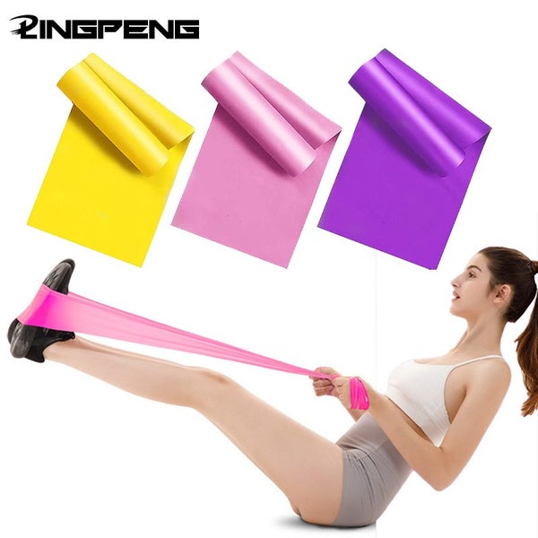 Yoga Pilates Elastic Resistance Band Fitness Training Band 150cm Carousel 1
