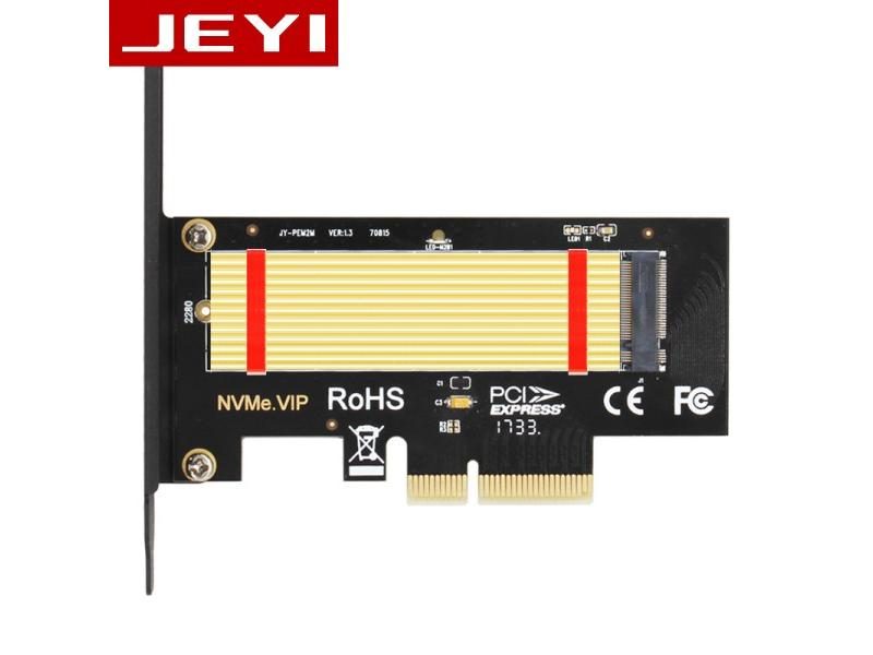 JEYI SK4 Pro M.2 NVMe SSD NGFF TO PCIE X4 Adapter M Key Interface Card Suppor Carousel 1