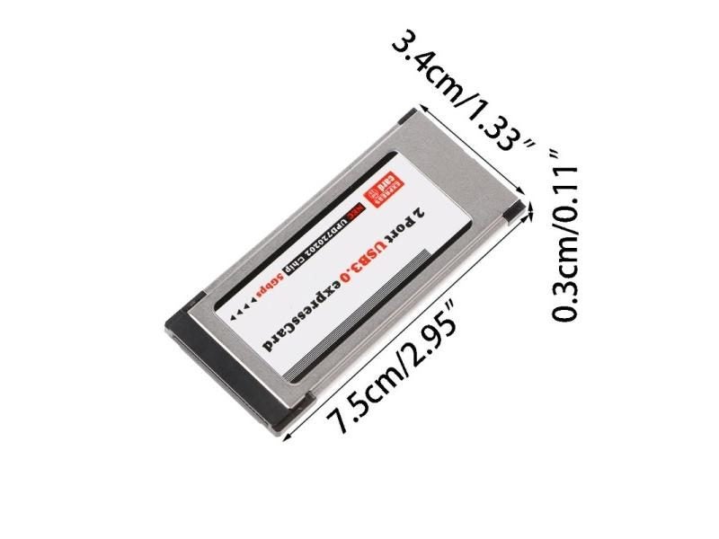 PCI-E PCI Express To 2 Port USB 3.0 34 Mm Expresscard Card Converter Adapter Carousel 1