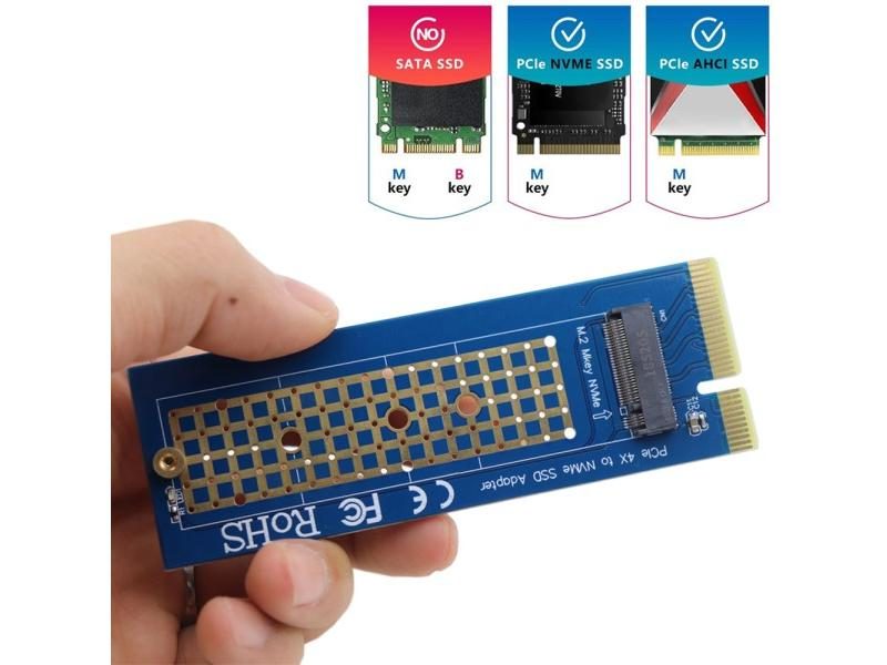 NGFF M.2 M Key To PCI Express Expansion Card Converter PCIe 3.0 4X NVME SSD Carousel 1