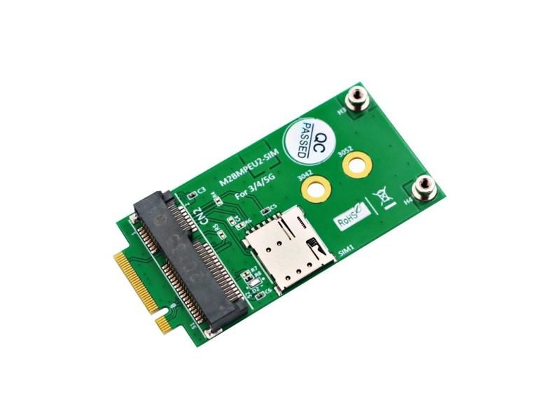 For NGFF M.2 Key B Card To Mini PCI-E Adapter With NANO SIM Card Slot For Carousel 1