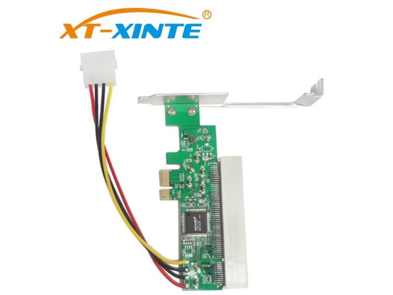 XT-XINTE LPE1083 PCI-Express To PCI Adapter Card With 4Pin Power Cable Green Carousel 1