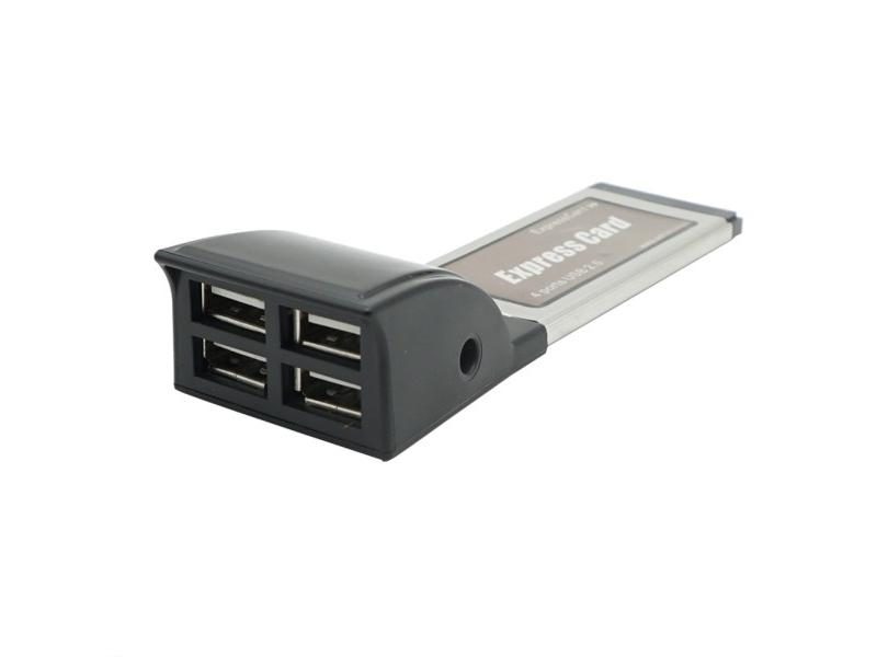 Expresscard To 4 Ports Usb2.0 Adapter 34mm Expresscard To Usb External 5V DC Carousel 1