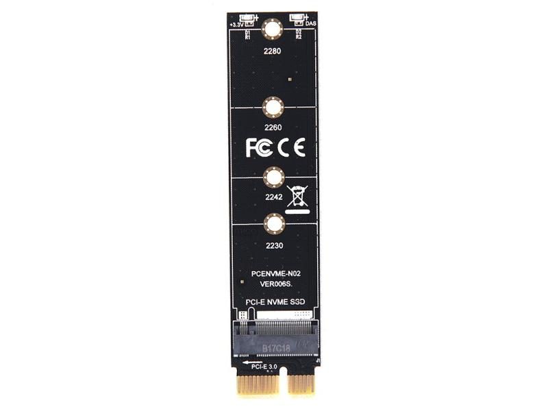 PCIE To M2 Adapter NVMe SSD M2 PCIE X1 Raiser PCI-E PCI Express M Key Connector Carousel 2
