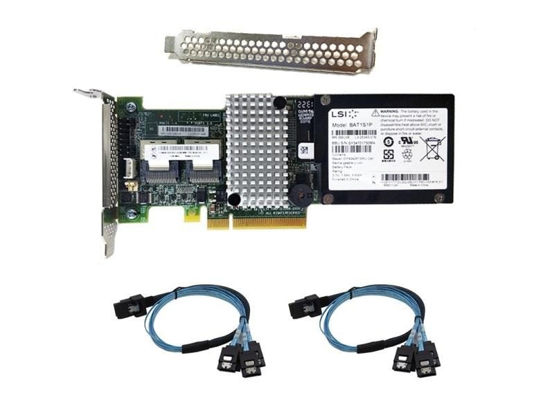 LSI MegaRAID SAS 9260-8i LSI00198 8 Port 512MB Cache SFF8087 6Gb RAID0.1.5 Carousel 1