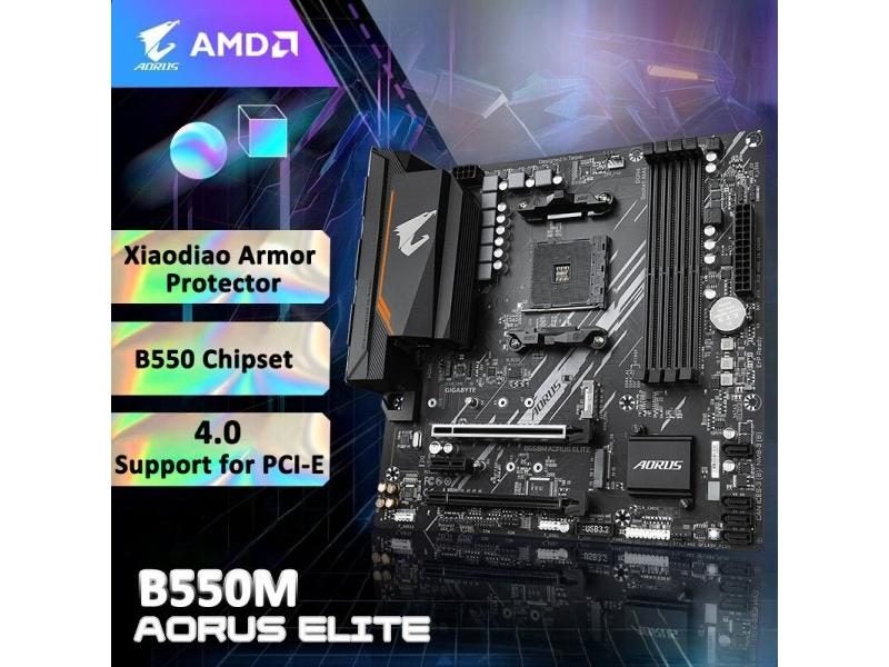 Micro Atx Gigabyte Aorus B550 Elite AMD Ryzen 5800X Gigabyte B550M