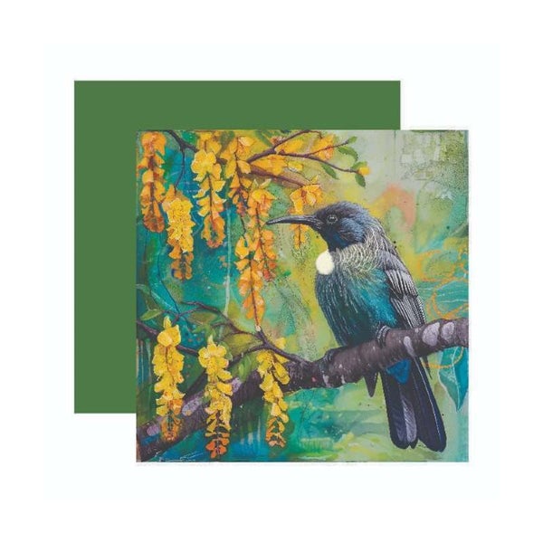 lili & vivi collection Card Tui With Kowhai Carousel 1