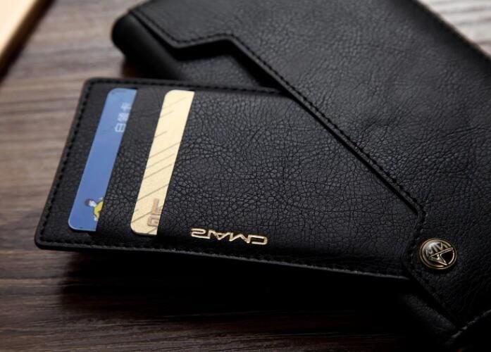 OPPO R9S slim leather wallet case 6 cards 2 ID magnet Carousel 5