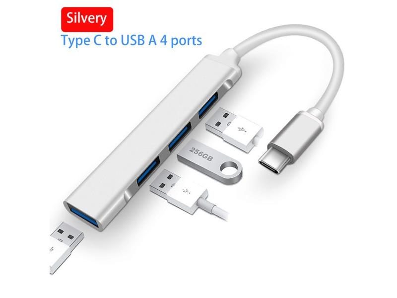 USB 3.0/Type C To 4 USB Ports Hub Docking Station Splitter For TypeC Devices Carousel 1