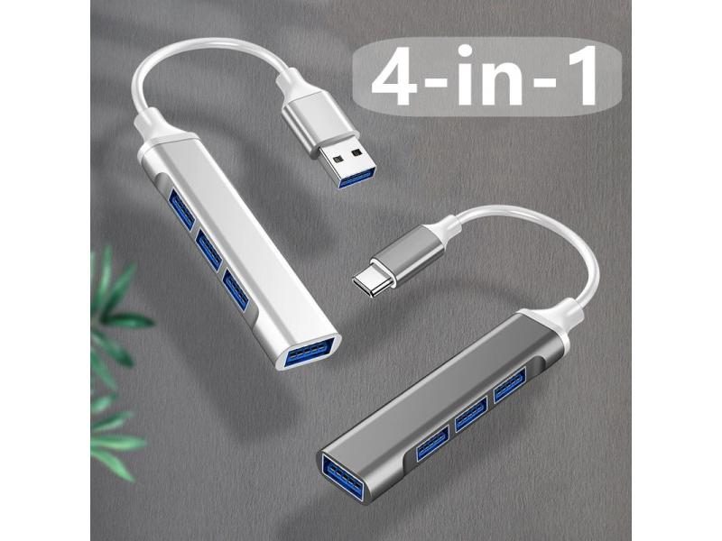 Type C USB C HUB High Speed 4 Port Multi Splitter Adapter OTG For Lenovo HUAWEI Carousel 2