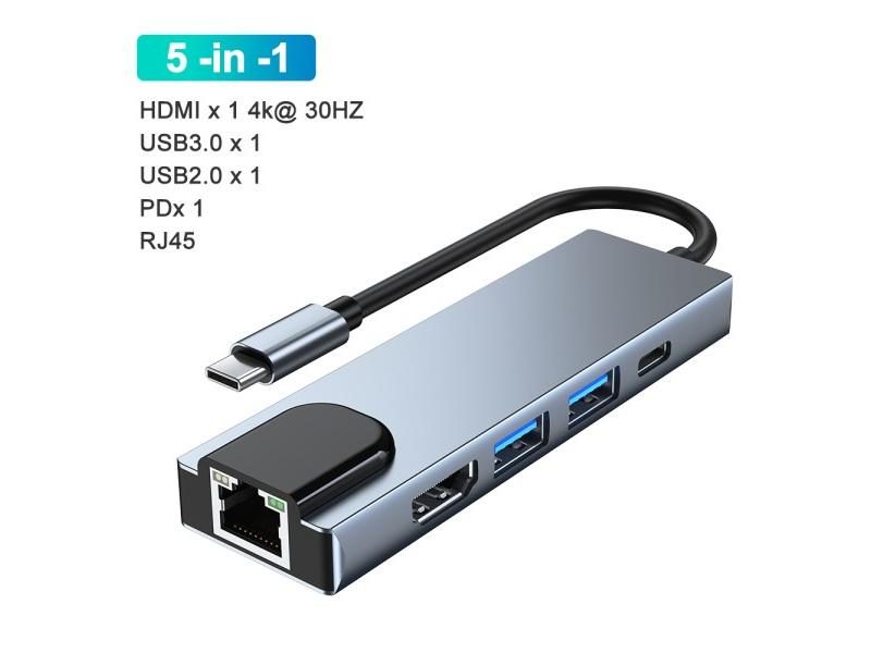 Usb Hub 3.0 With HDMI USB Splitter Type C Extensor For Laptop/Macbook Carousel 1