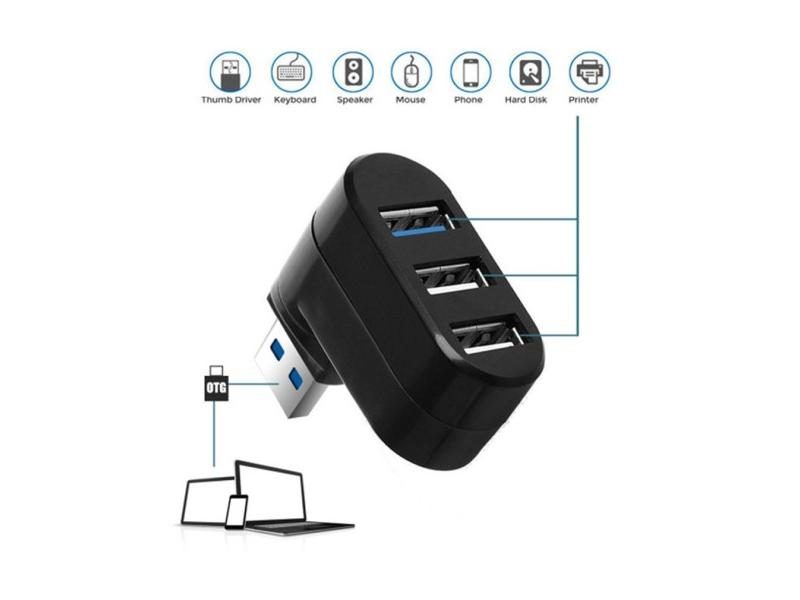 Mini USB 3.0 Hub 3 6 Ports For PC Laptop With High Speed Data Transfer Carousel 1