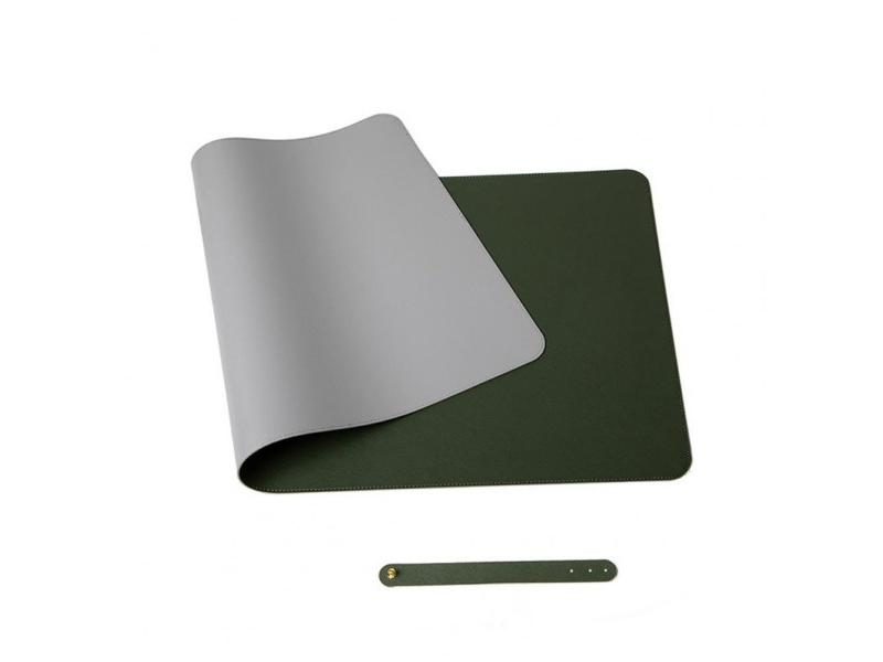 Stain Resistant PVC Mouse Pad With Faux Leather Decorative Strap Smooth Surface Carousel 2