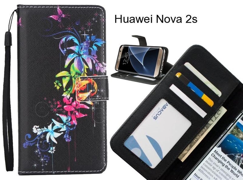 Huawei Nova 2s case 3 card leather wallet case printed ID Carousel 1