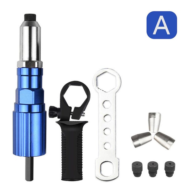Electric Rivet Gun Rivet Nut Gun Drill Adapter Cordless Riveting Rivet Tool Carousel 5