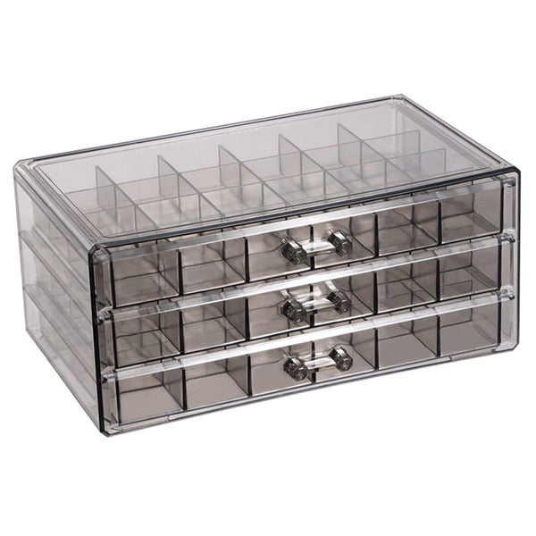 compartment jewelry storage box transparent jewelry organizer box 3 drawers Carousel 8