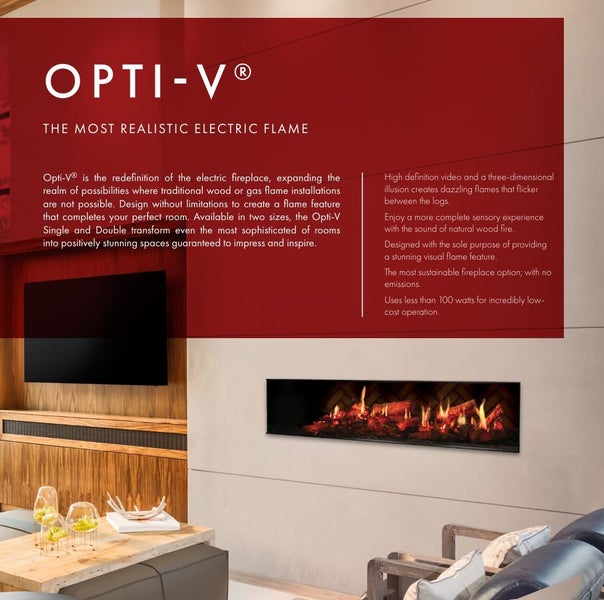 Dimplex Real Flame OPTI-V Single Electric Fireplace Carousel 2