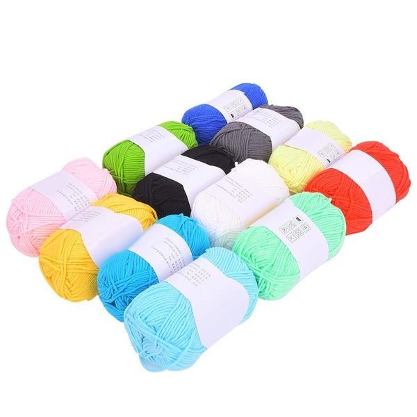 milk cotton yarn cotton thread crochet thread baby yarn embroidery supplies 12 Carousel 2