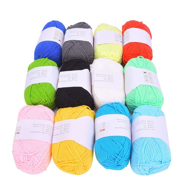 milk cotton yarn cotton thread crochet thread baby yarn embroidery supplies 12 Carousel 8