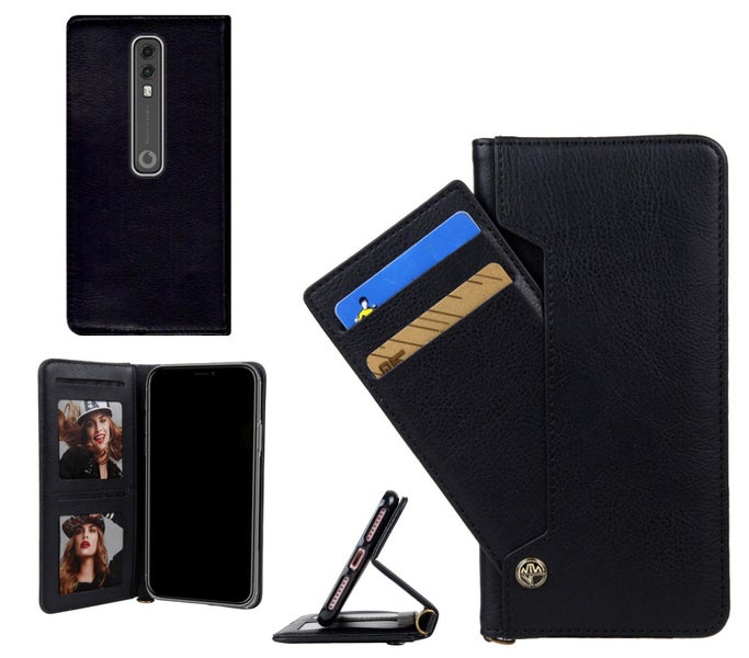 Vodafone V10 case slim leather wallet case 6 cards 2 ID magnet Carousel 1