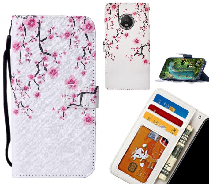 MOTO G5 PLUS case leather wallet case printed ID Carousel 1