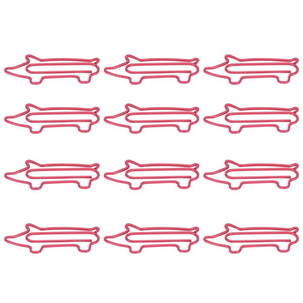 cartoon paper clip shaped paper clip metal paper clip 12Pcs Paper Clip Animal Carousel 1