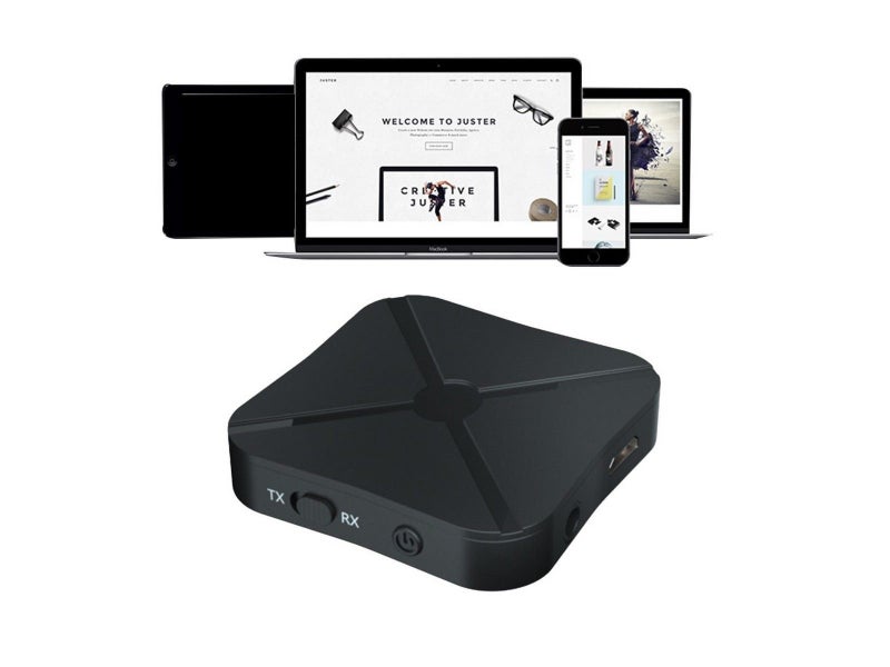 2 X 2-in-1 Bluetooth 5.0 Wireless Audio Transmitter Receiver Adapter for TV PC Carousel 2
