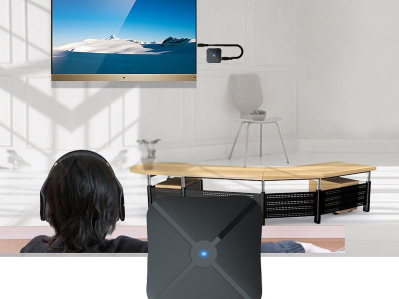 2 X 2-in-1 Bluetooth 5.0 Wireless Audio Transmitter Receiver Adapter for TV PC Carousel 3
