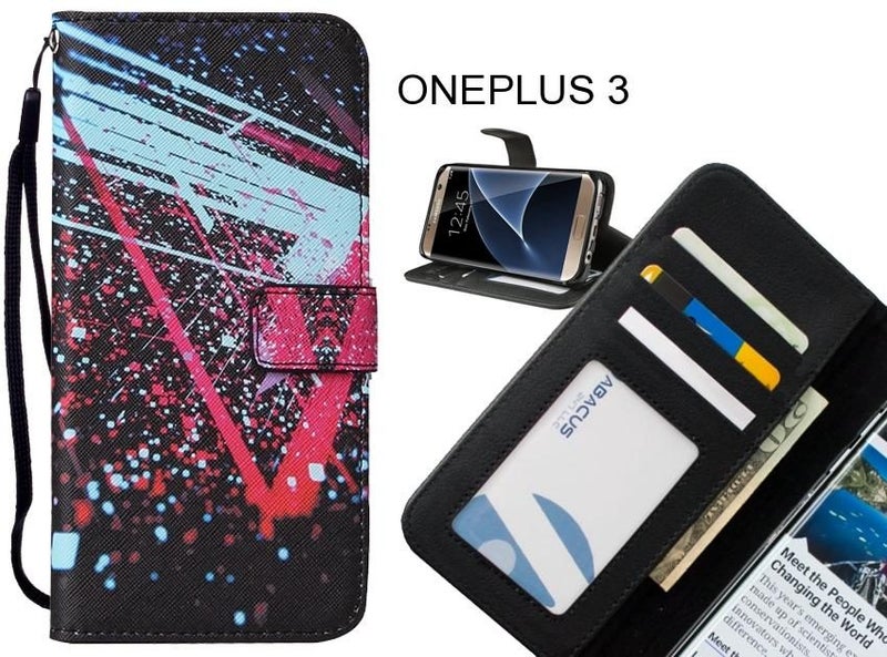 ONEPLUS 3 case leather wallet case printed ID Carousel 1