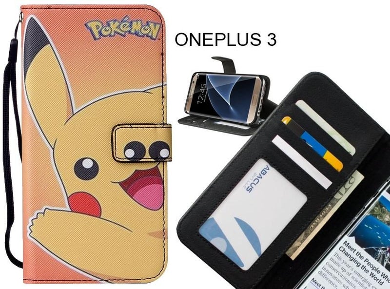 ONEPLUS 3 case leather wallet case printed ID Carousel 1