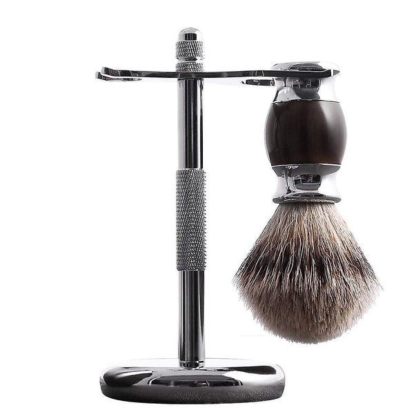 Mens Shaving Brush Stand - Premium Safety Razor Stand For Men's Grooming Carousel 3