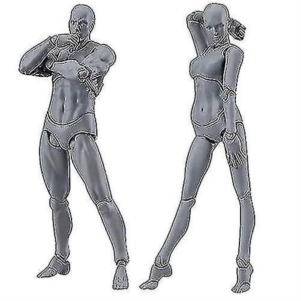 2pcs Mannequin/model/set Of Pvc Drawing Mannequins Movable Action Model Office D Carousel 1