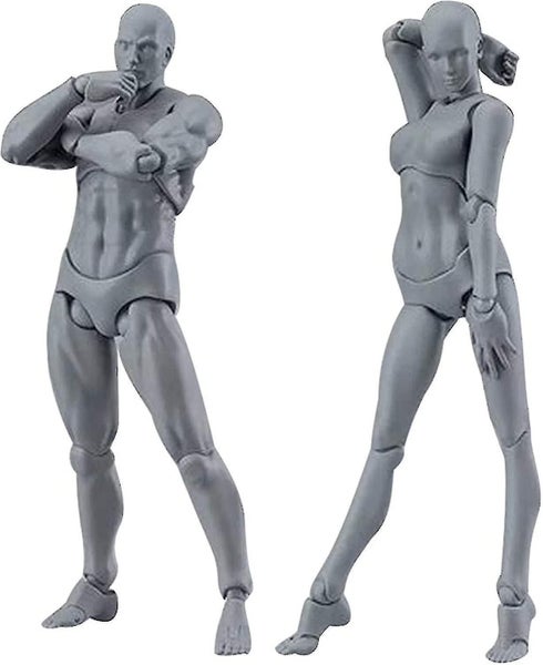 2pcs Mannequin/model/set Of Pvc Drawing Mannequins Movable Action Model Office D Carousel 2