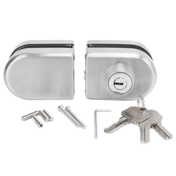 glass door lock double glass door lock frameless door hasps Double Door Push Carousel 8