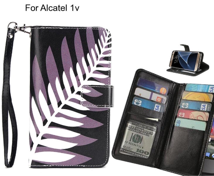 Alcatel 1v case Multifunction wallet leather case Carousel 1