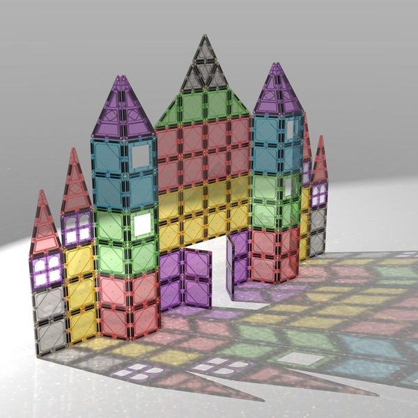 Magnetic Tiles 100pcs set - Reinforced by Rivets Carousel 6