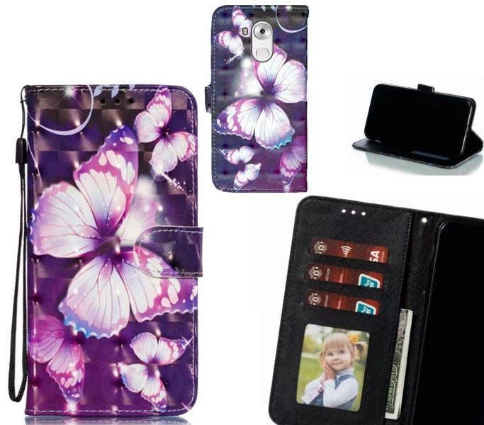 HUAWEI MATE 8 Case Leather Wallet Case 3D Pattern Printed Carousel 1