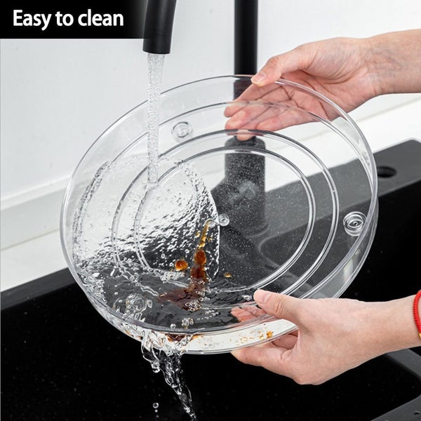 Turntable Pantry Cabinet Turntable Non-slip Rotatable Spice Rack Kitche Carousel 5