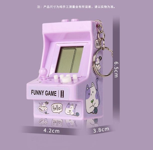 Mini Portable Game Console With Keychain Children Handheld Puzzle Retro #AE2 Carousel 4