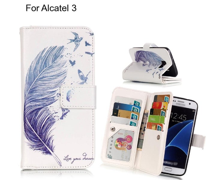 Alcatel 3 case Multifunction wallet leather case Carousel 1